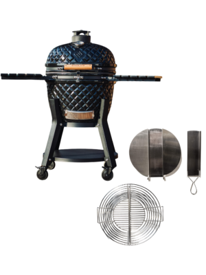 Evolve Ultra Series The Beauty Kamado Easy Clean SET HDPE Side Tables + Premium Cart